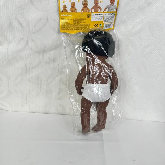 Miniland Multicultural Doll African American Boy 15 Inches Anatomically Correct - Picture 4 of 7